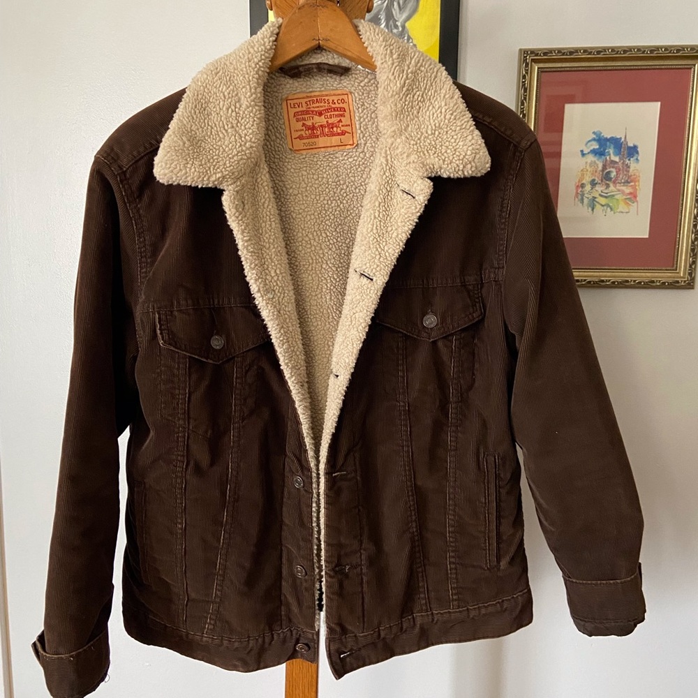 Men’s VTG Levi’s Corduroy Sherpa lined Jacket